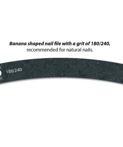 BANANA SHAPED NAIL FILE BLACK 180/240/ Lima Banana