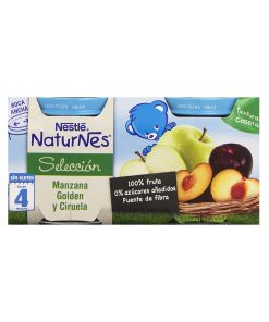 Alternative view of Papilla Naturnes manzana golden y ciruela Nestlé 2 x 200 g